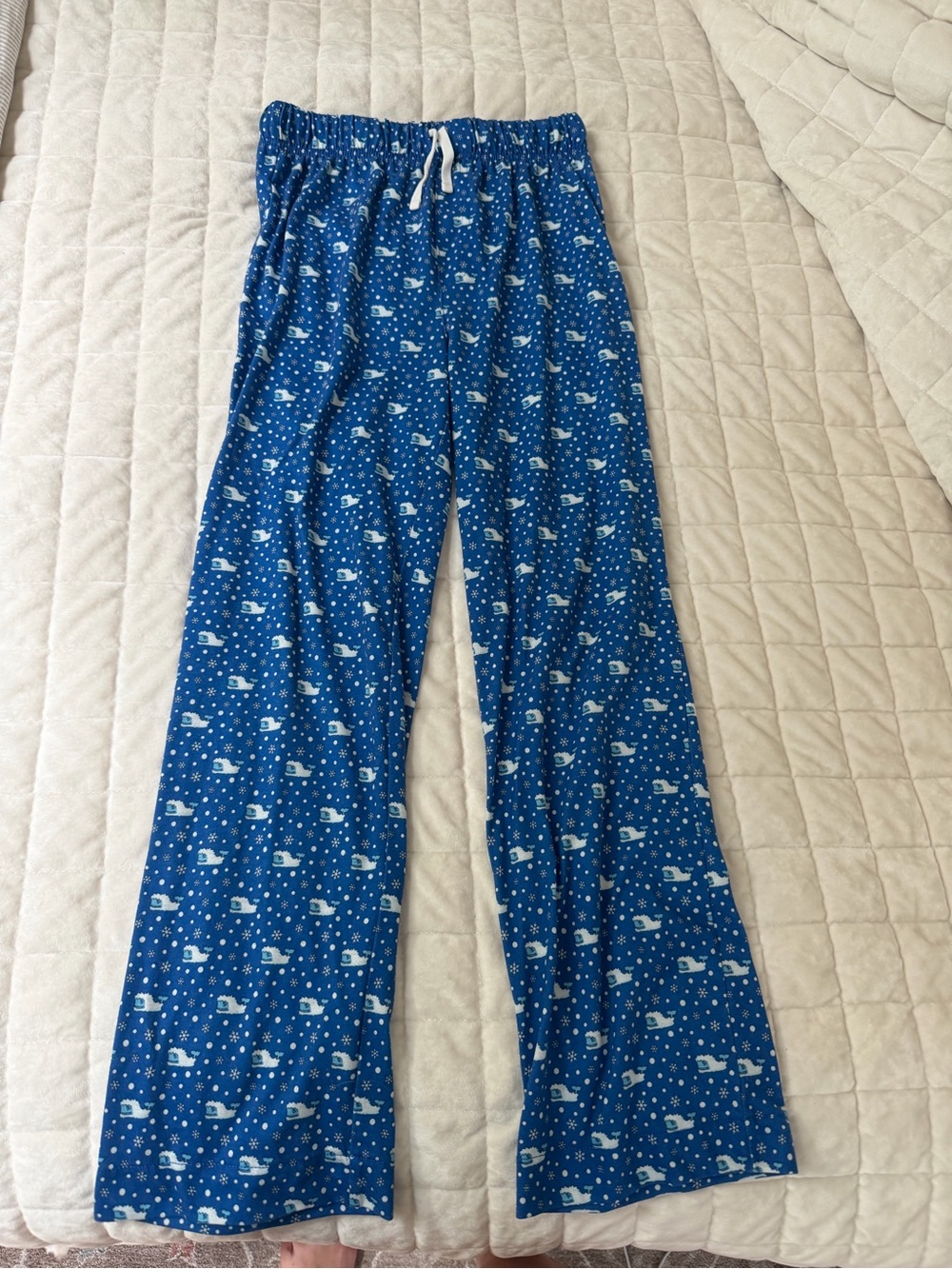 Vineyard Vines Boys Blue Pajama Pants with Yeti Print